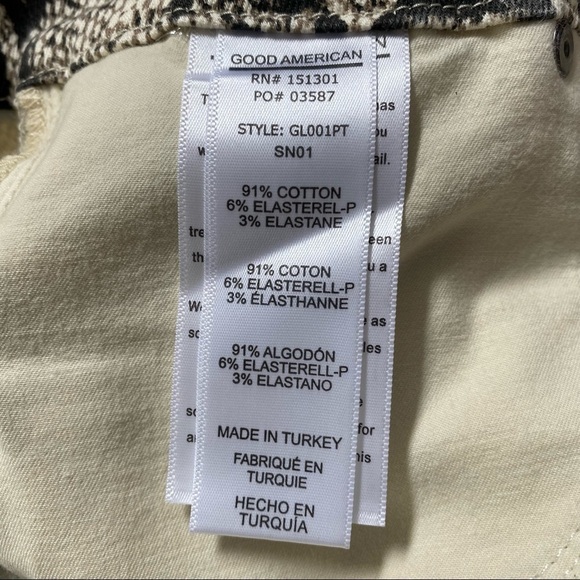 Nwt | Good American Good Legs Snake Print High Waist Skinny Jean Size 0 (25) - Picture 7 of 10